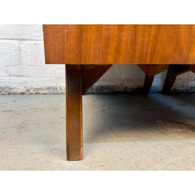 Pair of Unique Mid 20th Century Modern Walnut Nightstands For Sale - Image 18 of 18