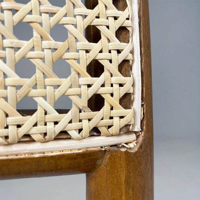 Italian Modern Beechwood and Vienna Straw Chairs, 1970s, Set of 6 For Sale - Image 13 of 18