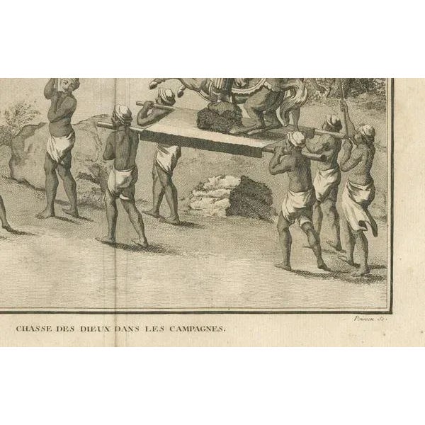 After Sonnerat, Procession of Deities Through the Countryside, Engraving, 1806 For Sale - Image 3 of 10