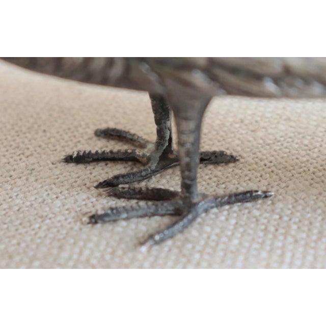 1950s French Sterling Silver Peacocks - a Pair For Sale - Image 10 of 18