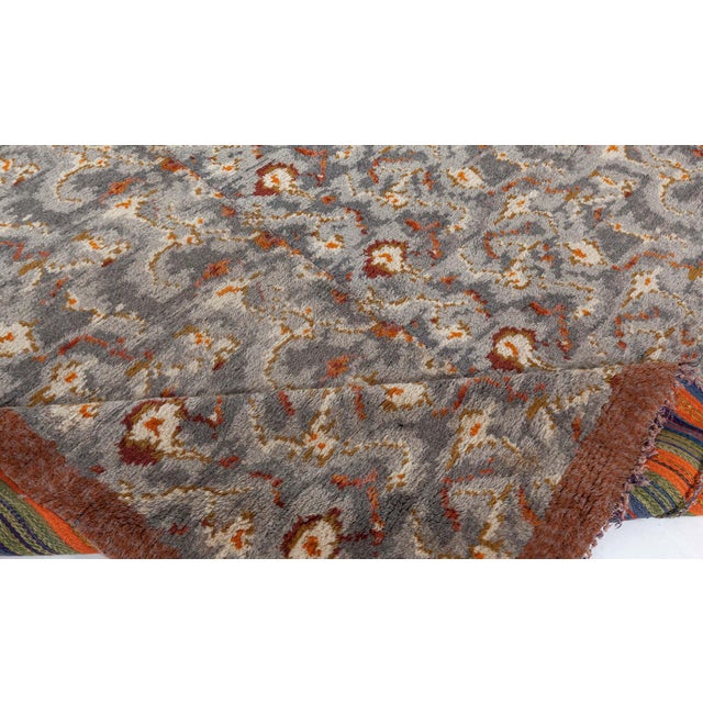 Doris Leslie Blau Mid-20th Century Swedish Pile Rug by Konstfliten, Gothenburg For Sale - Image 4 of 8