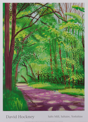 Undergrowth Poster after David Hockney