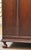 Wood Antique English Oak Jacobean Style Triple Door Compactum Armoire, Uk Import c.1890 For Sale - Image 7 of 15