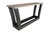 Metal Modern Console Table With Limestone Top and Steel Base For Sale - Image 7 of 9