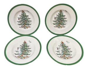 Christmas Tree Plates from Spode, Set of 4