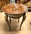 French Elegant French Louis XV Accent Table With Intricate Marquetry & Bronze Ormolu For Sale - Image 3 of 4