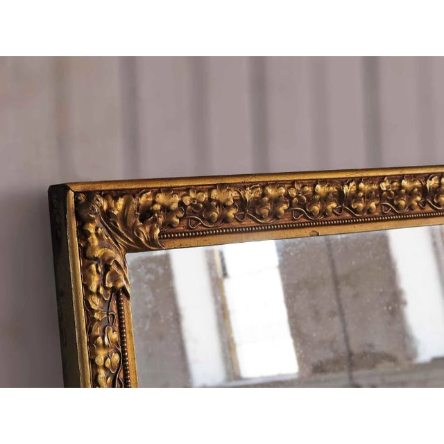 Traditional Antique Gilt Mirror - Flora and Foliate Design For Sale - Image 3 of 7