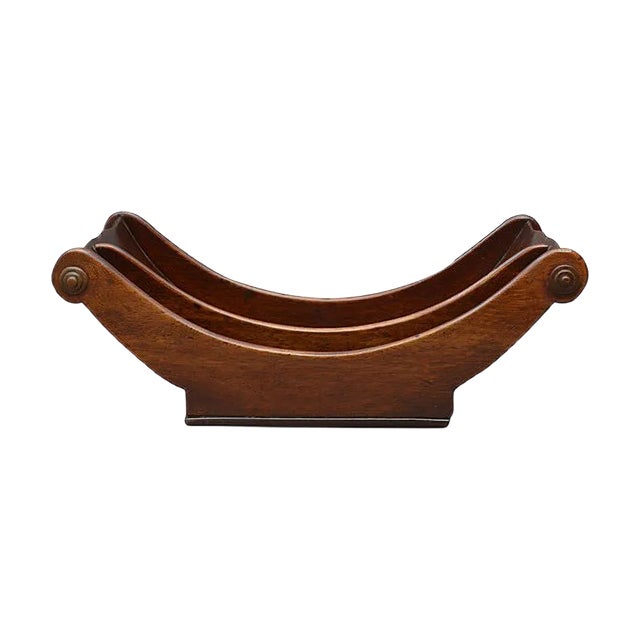 Antique Mahogany Cheese Coaster For Sale