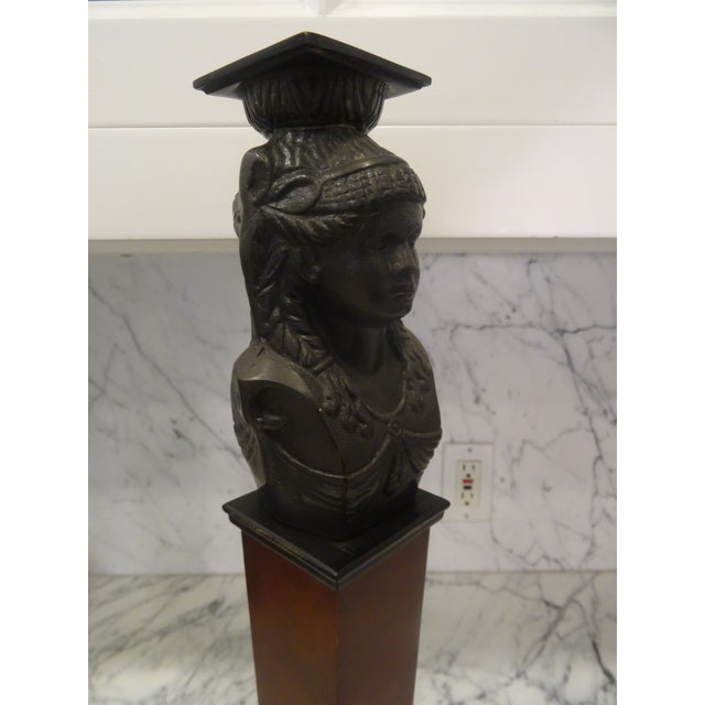 Mid 20th Century Mid 20th Century Greco Roman Candlestick For Sale - Image 5 of 7