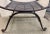 Late 20th Century Curved Neoclassical Regency Cerule Bench Gilded Burnished Metal For Sale - Image 5 of 8