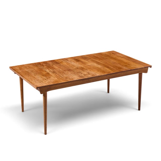 Finn Juhl for France & Søn Fd510 Expanding Teak Dining Table With 2 Leaves For Sale - Image 12 of 14