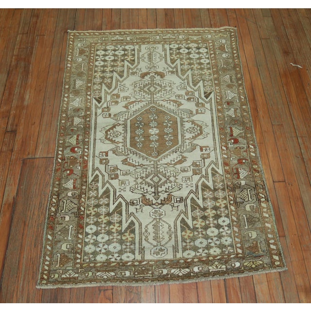 Textile Early 20th Century Zabihi Collection Persian Mazlagan Malayer Rug - 3'5" x 5' For Sale - Image 7 of 9