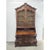 French Country bombe style slant front secretary desk by Henredon, from their Four Centuries collection. Solid oak, brass...