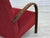 Art Deco Danish Armchair in Red Furniture Wool and Beech Wood, 1950s For Sale - Image 16 of 18