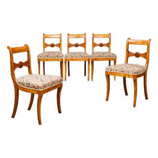Biedermeier Chairs, Set of 5 For Sale