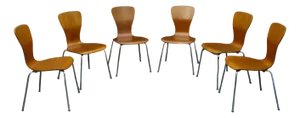 Teak Nikke Dining Chairs by Tapio Wirkkala for Asko, Set of 6