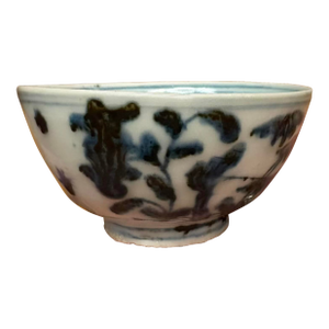 Qing Dynasty Antique Chinese Blue and White Porcelain Tea Bowl