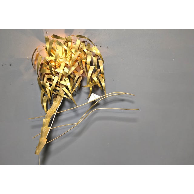 Palm Tree Wall Light from Daniel Dhaeseleer, 1970s For Sale - Image 6 of 10