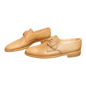 Trompe l'Oeil Carved Wood Shoes Sculpture- Alfonso Bini