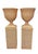 Pair of Vintage Natural Wicker Urn Planters With Pedestal Plinths For Sale - Image 4 of 12