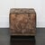 Copper Velvet Cube Ottoman For Sale - Image 4 of 6