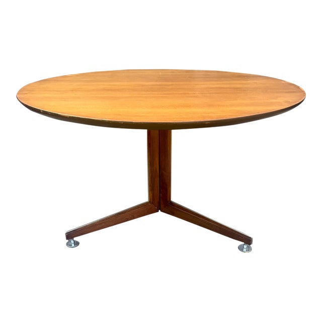 Vintage Dining Table With Edward Wormley for Dunbar Base For Sale
