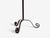 1950s Swedish Modern Forged Iron, Fabric, Brass Floor Lamp For Sale - Image 10 of 11