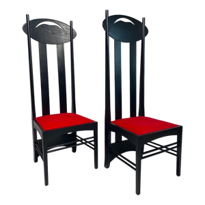 Set of Vintage Argyle Chairs by Charles R. Mackintosh for Atelier International, 1990