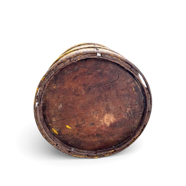 Antique Berry Bucket With Original Paint For Sale In Chicago - Image 6 of 6