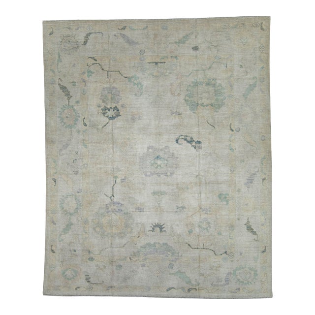 Oushak Rug 8'6" x 10'5" #17871 For Sale
