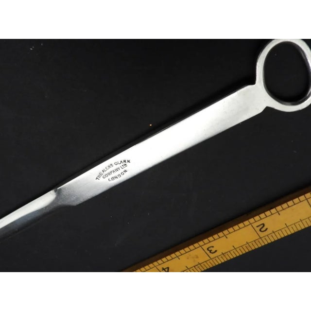 Antique Alexander Clark London Pacific Mail Steamship Co Silverplate Meat Skewer Letter Opener 1912 For Sale - Image 4 of 5