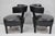 Vintage Mid Century Modern Low Black Barrel Back Lounge Club Chairs - A Pair For Sale - Image 13 of 18