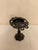Victorian Vintage Gothic Black Cast Iron Pillar Candle Holder Stand-Ornate Open Work Tazza For Sale - Image 3 of 4