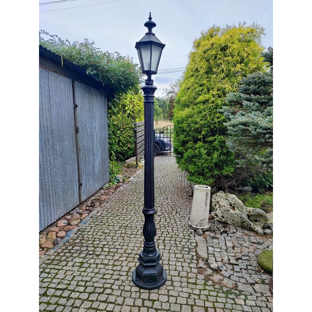 1940s Art Deco Tall Lantern, 1930s For Sale - Image 5 of 5