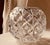 Glass Antique French Cut Crystal Rose Bowl, Diamond Pattern, 7" For Sale - Image 7 of 11