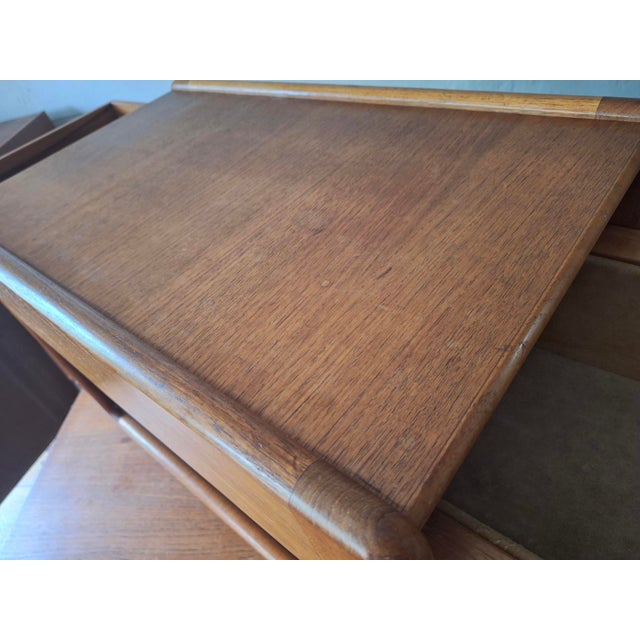 Multifunction Teak Serving Bar Cart from Vildbjerg Møbelfabrik, Denmark, 1960s For Sale - Image 12 of 15