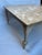 Hollywood Regency Carved Wood Rope Knot Marble Top Table For Sale - Image 3 of 12