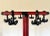 Metal Red and Black Coat Rack, 1980s For Sale - Image 7 of 11