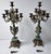 Bronze Pair of Mid 20th Century Empire Patinated and Green Marble Urn Form 7-Light Candelabra For Sale - Image 8 of 9