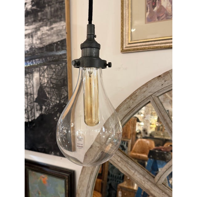 Restoration Hardware Teardrop Pendant Light For Sale In San Francisco - Image 6 of 12