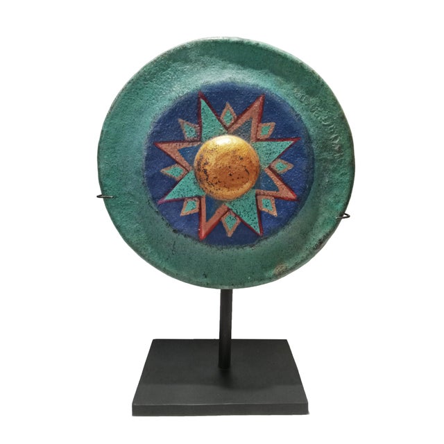 Indonesian Gong on Stand, Mid-20th Century For Sale - Image 10 of 13