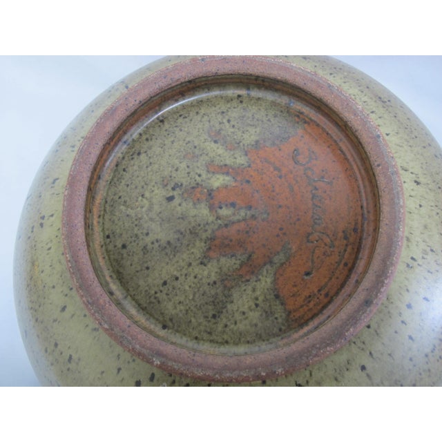 Wally Schwab Pacific Nw Master Pottery XL Serving Mixing Bowl 17" For Sale - Image 14 of 17