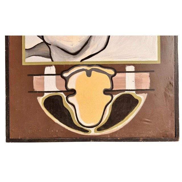 Late 20th Century Icon Painting on a Post Modern Textile by Unknown Artist For Sale - Image 11 of 13