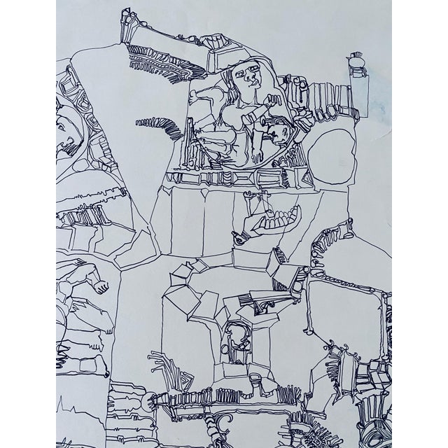 Paul Shimon, Abstract Expressionism Psychedelic Outsider Art Paul Shimon For Sale In Miami - Image 6 of 9