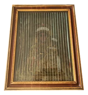 3D Image of the Virgin Mary & John Paul II with Backlight, 1980s