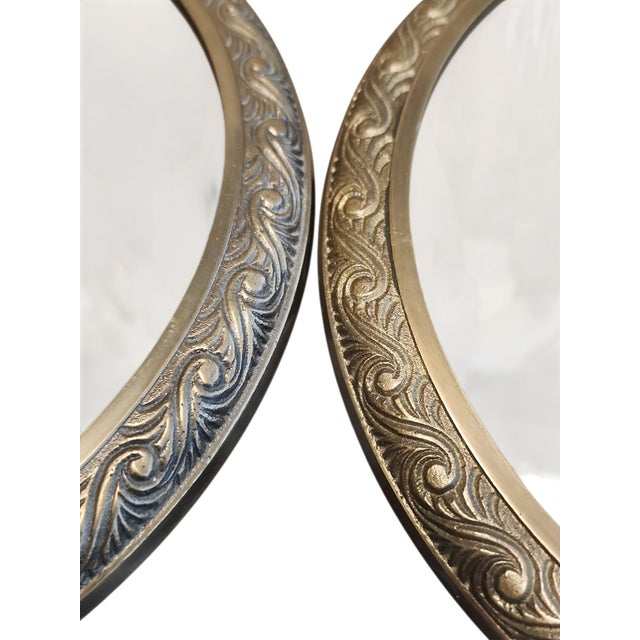 Vintage Pair Regency Style Large Hurricane Lamps For Sale - Image 4 of 5