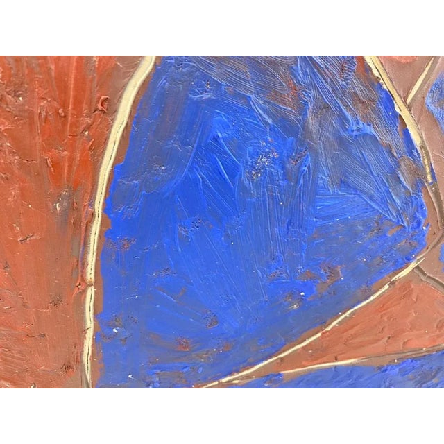 Textile Georges Ferrato, Abstract Composition, 1993, Canvas Painting For Sale - Image 7 of 10