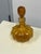 Late 20th Century Vintage Diamond Star Amber Ribbed Glass Decanter For Sale - Image 5 of 12
