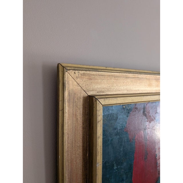 Mid 20th Century Mid-Century Modern 'Threshold of Presence' Abstract Figurative Oil Painting by Swedish Artist Gunnar Johnsson (1917–2007), Framed For Sale - Image 5 of 11