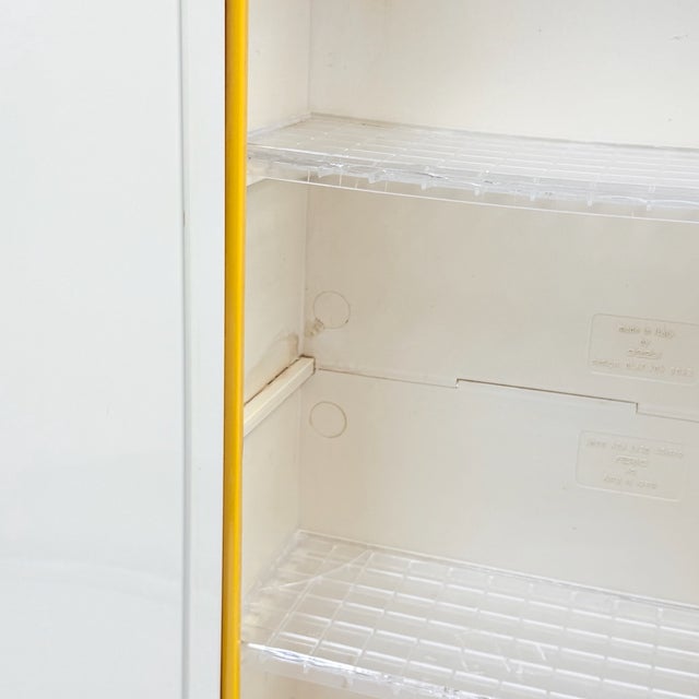 Yellow Wall Mirror Cabinet by Olaf Von Bohr for Gedy, Italy, 1970s For Sale - Image 9 of 16